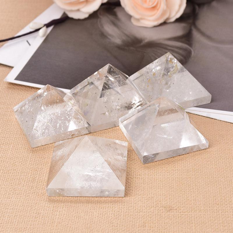 Pirâmide Orgonite Quartzo Transparente - Purezen