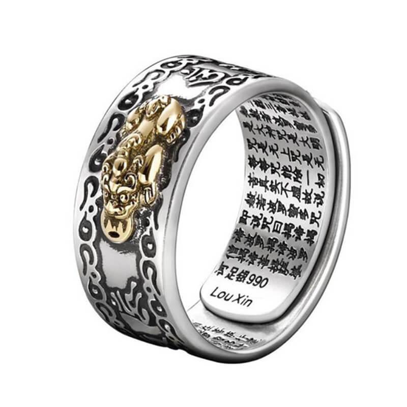 Anel do Sucesso e Prosperidade Feng Shui - Pixiu - Purezen