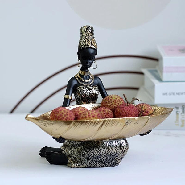 Bandeja de Decoração Africana - Purezen