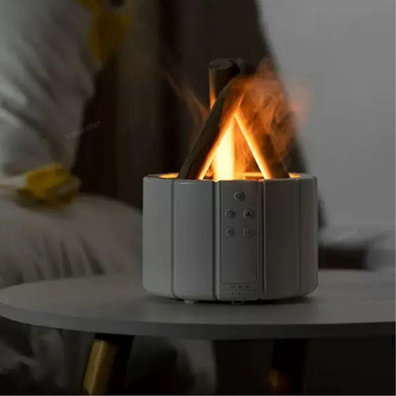 FlameAura™ Difusor e Umidificador de Aromas - Aroma Terra