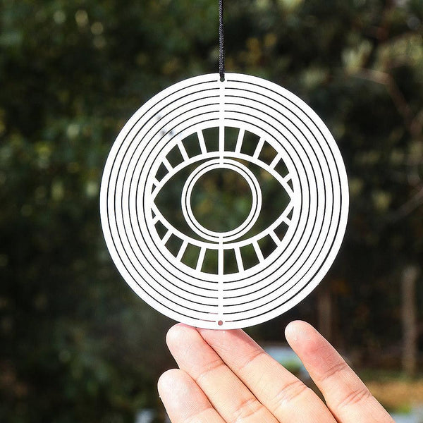 Decoração 3D Giratória Olho Grego da Proteção - Purezen