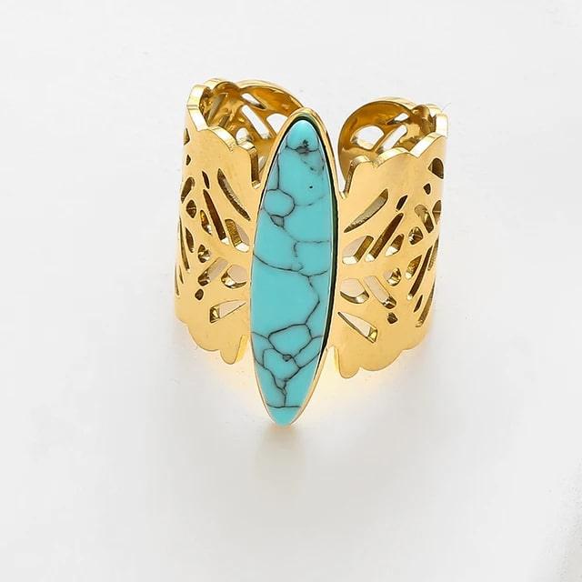Anel Feminino Ajustável - Encanto das Pedras - Purezen