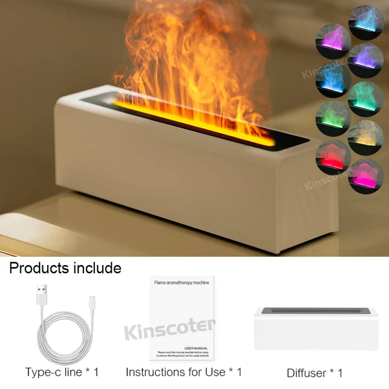 Lume Flame™ Difusor e Umidificador de Aromas - Aroma Terra