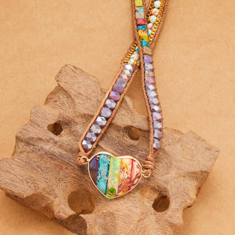 Bracelete Fortalecendo os 7 Chakras de Pedras Naturais - Purezen