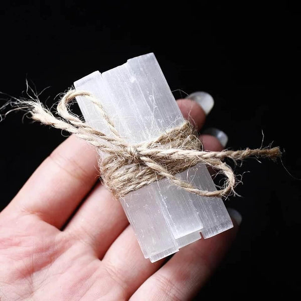 10 Peças da Pedra Natural Selenita - Purezen